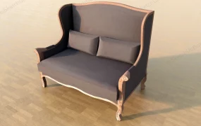 High Back Loveseat Settee