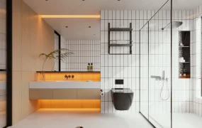 Modern Japandi Style Bathroom