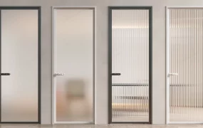 Single Framed Glass Doors