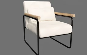 Modern Industrial Accent Chair