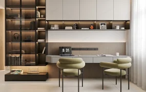 Narrow Home Office Design