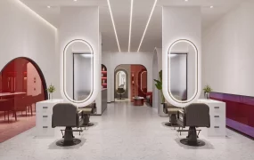 Luxurious Modern Beauty Salon Interior