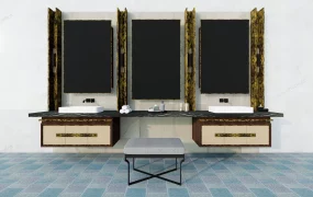 Bathroom Vanity With Makeup Station