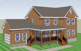 Modern Brick Farmhouse Exterior