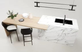 Modern Kitchen Island With Table