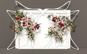 Flower Butterfly Wall Decoration