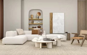 Wabi Sabi Modern Living Room