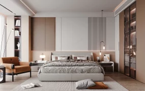 Modern Beige Bedroom