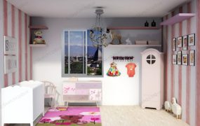 Baby Girl Nursery Decor Idea