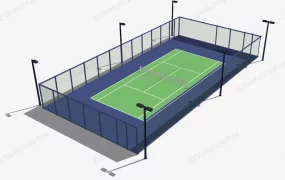 Outdoor Tennis Court