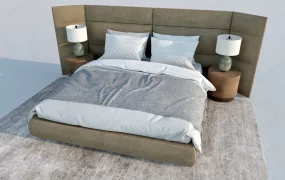 Upholstered Bed With Headboard