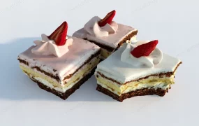 White Chocolate Strawberry Cake