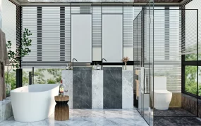 Modern Bathroom With Glass Shower