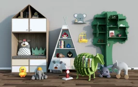 Kids Bookcase And Toy Storage