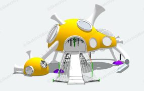 Alien Ship School Playground