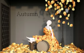 Autumn Shop Window Display