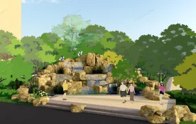 Natural Rock Waterfall Pool Ideas