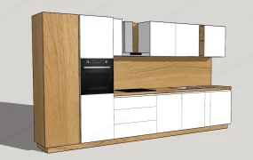 One Wall Kitchen Cabinets