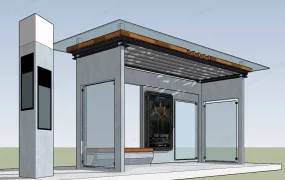 Modern Bus Shelter