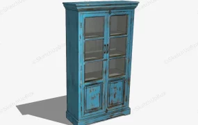 Antique Blue Cupboard