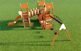 Backyard Wood Playset