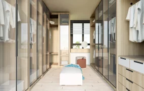 Dressing Room With Makeup Vanity