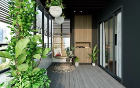 Compact Balcony Design Idea
