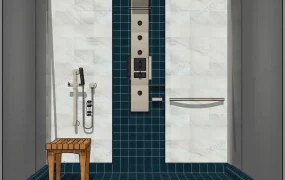 Shower With Bench Seat