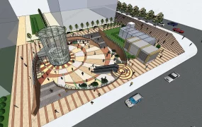 Sunken Plaza Design