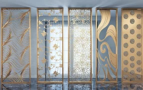Decorative Metal Room Divider Panels