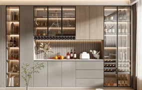 Luxury Modern Bar Cabinet
