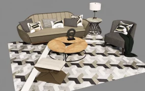 Small Living Room Furniture & Accent Set