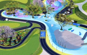 Clover Shaped Playground Design
