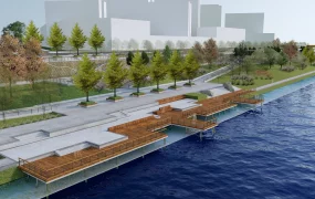 Waterfront Urban City Park