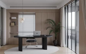Modern Minimalist Home Office SketchUp 3D Model