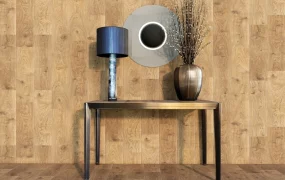 Mid Century Brass Console Table