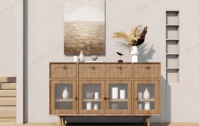 Wood Sideboard Buffet Cabinet