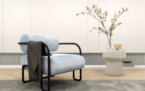 Lounge Chair And Table Set