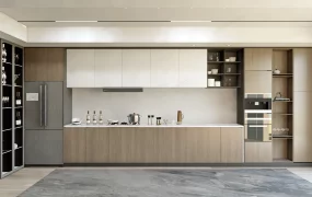 Modern One Wall Kitchen Design