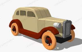 Classic Wooden Toy Car