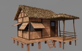 Rustic Stilt Hut