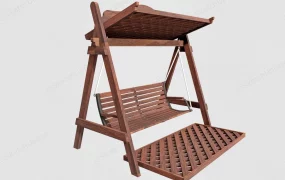 2 Seat Wooden Garden Swing