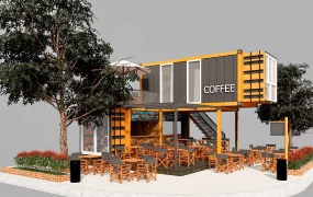 Shipping Container Cafe Design