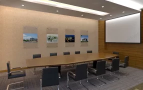Office Meeting Room With Sofa