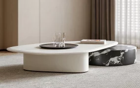 Modern Organic Nesting Coffee Table Set SketchUp 3D Model