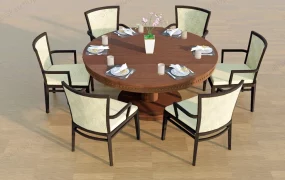 5 Piece Round Dining Set