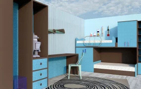 Blue Kids Room Furniture