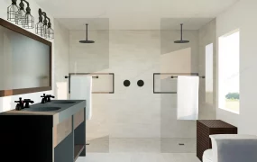 Rustic Industrial Bathroom Design