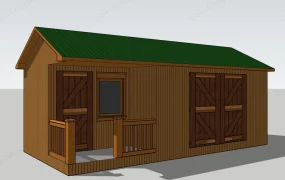 Backyard Wooden Shed