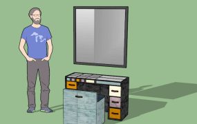 Multicolor Dressing Table